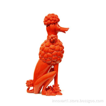 animal resin dog sculpture